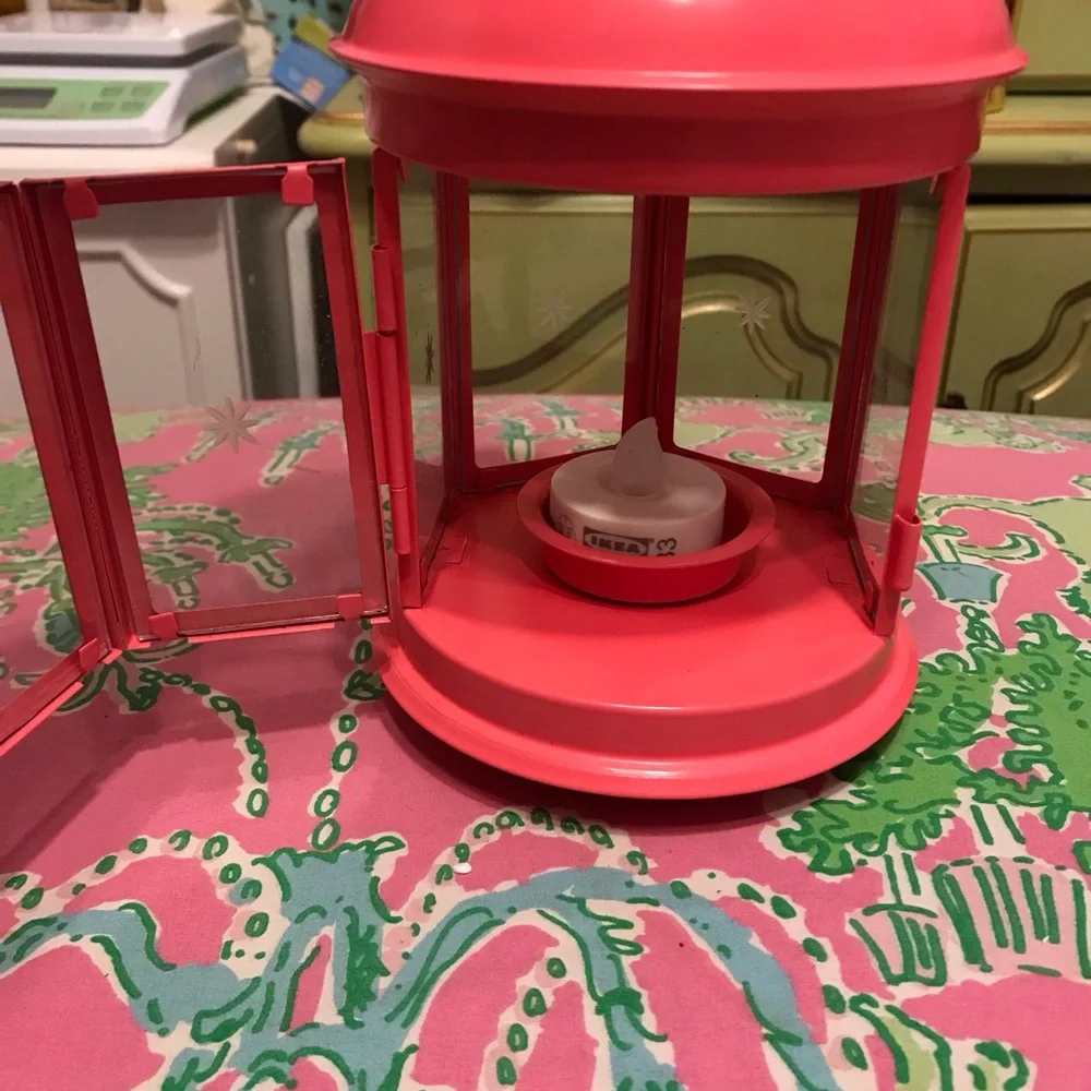 IKEA Pink Lantern with Star Accent